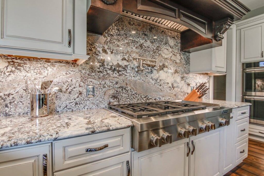 natural stone backsplash