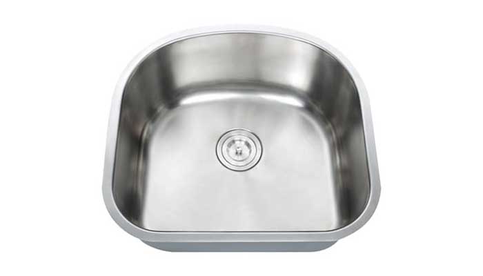 SIS-101-16 PEGASUS – Single bowl stainless steel kitchen sink 16 gauge