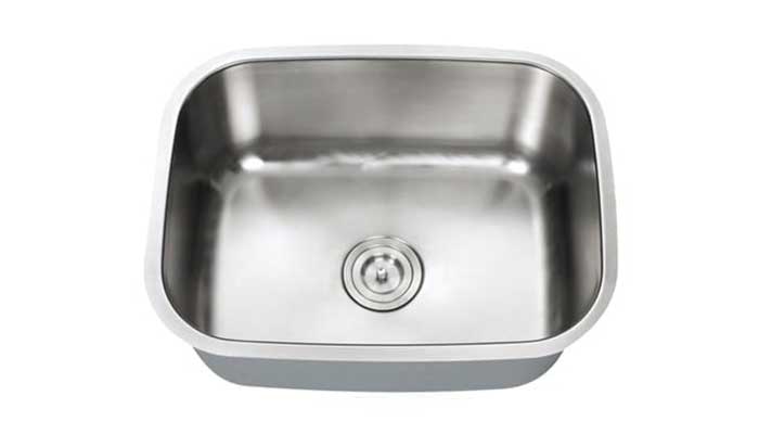 SIS-102-16 INDUS – Small single bowl stainless steel kitchen sink