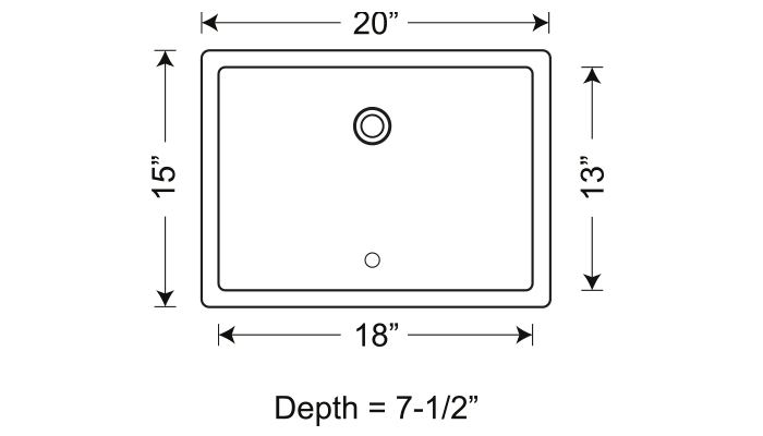 SIS-1813 SIRIUS – Lavatory sink