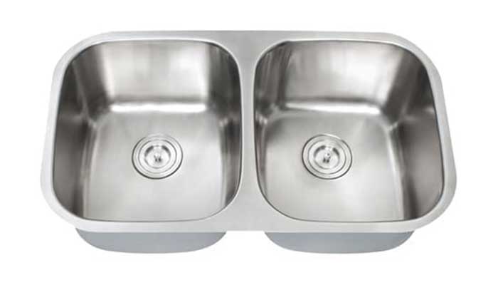 SIS-202 GEMINI – Double equal bowl stainless steel kitchen sink