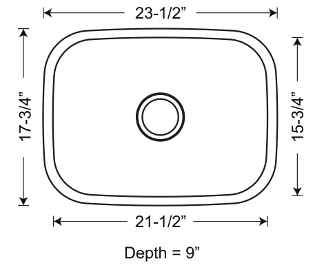 universe-sis-102 SIS-102 INDUS – Small single bowl kitchen sink