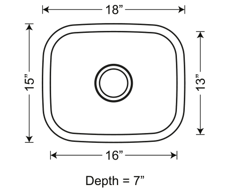 SIS-106 DRACO – Single bowl bar/prep sink