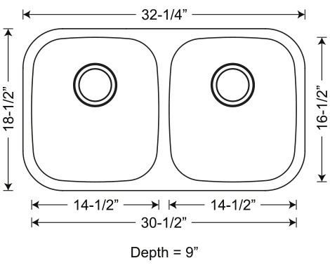 universe-sis-202 SIS-202 GEMINI – Double equal bowl kitchen sink