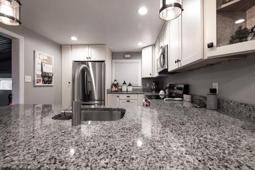 Azul Platino Granite Kitchen Countertop